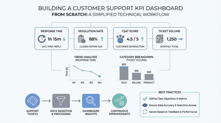 Building a Customer Support KPI Dashboard From Scratch: Key Lessons and Best Practices