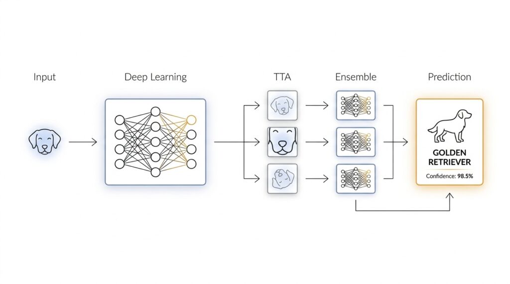 Building a Dog Breed Classifier with Deep Learning, Test-Time Augmentation, and Ensembling