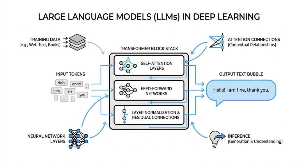 Large Language Models (LLMs) in Deep Learning