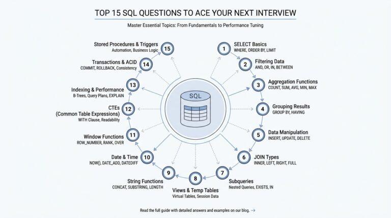 Top 15 SQL Questions to Ace Your Next Interview