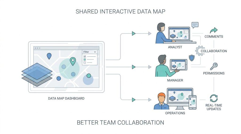 How to Share Interactive Data Maps with Internal Teams for Better Collaboration