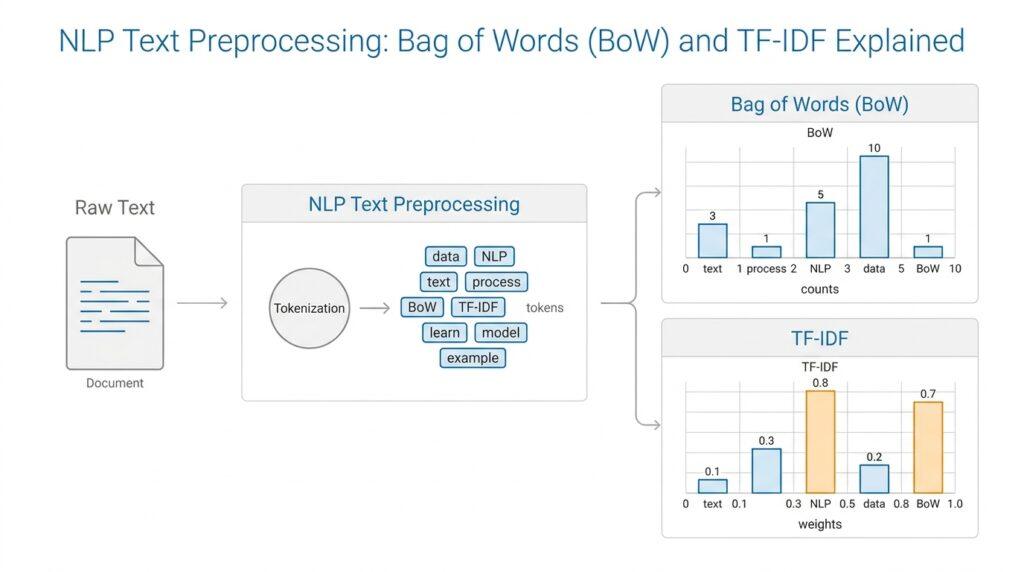 NLP Text Preprocessing: Bag of Words (BoW) and TF-IDF Explained