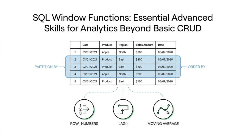 SQL Window Functions: Essential Advanced Skills for Analytics Beyond Basic CRUD