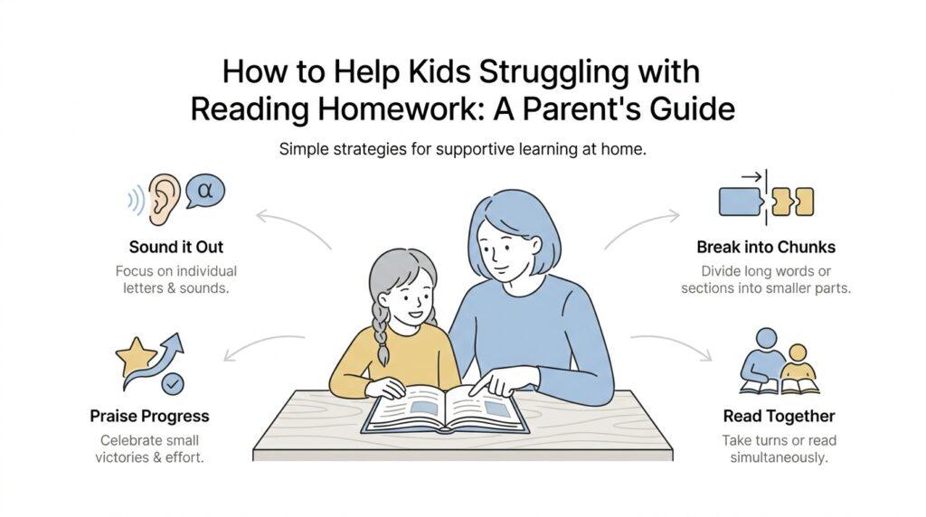 How to Help Kids Struggling with Reading Homework: A Parent’s Guide