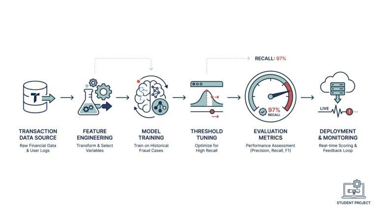 How I Built a Fraud Detection System with 97% Recall as a College Student: The Exact Data Science Stack